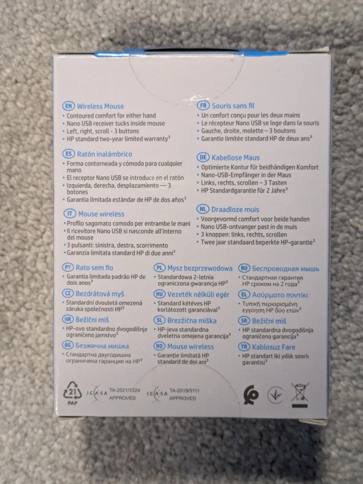 HP Wireless Mouse 220 | Black | Contoured and Ergonomic | 🆕Brand New in Box - Image 3 of 4