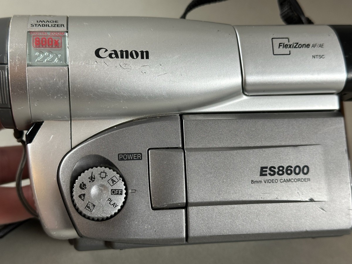 Canon ES8600 HI8 HI 8 8mm Video8 Camcorder TESTED VCR Player Video