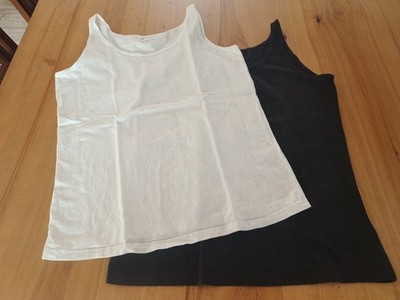 2 Ever Me Basic Shirts In Weiß Und Schwarz Baumwolle Gr.L Maße angegeben 