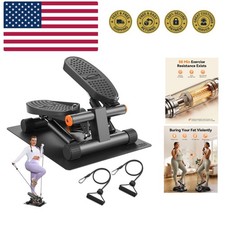 Steppers for Exercise, Stair Stepper with Resistance Bands, Mini Stepper with...