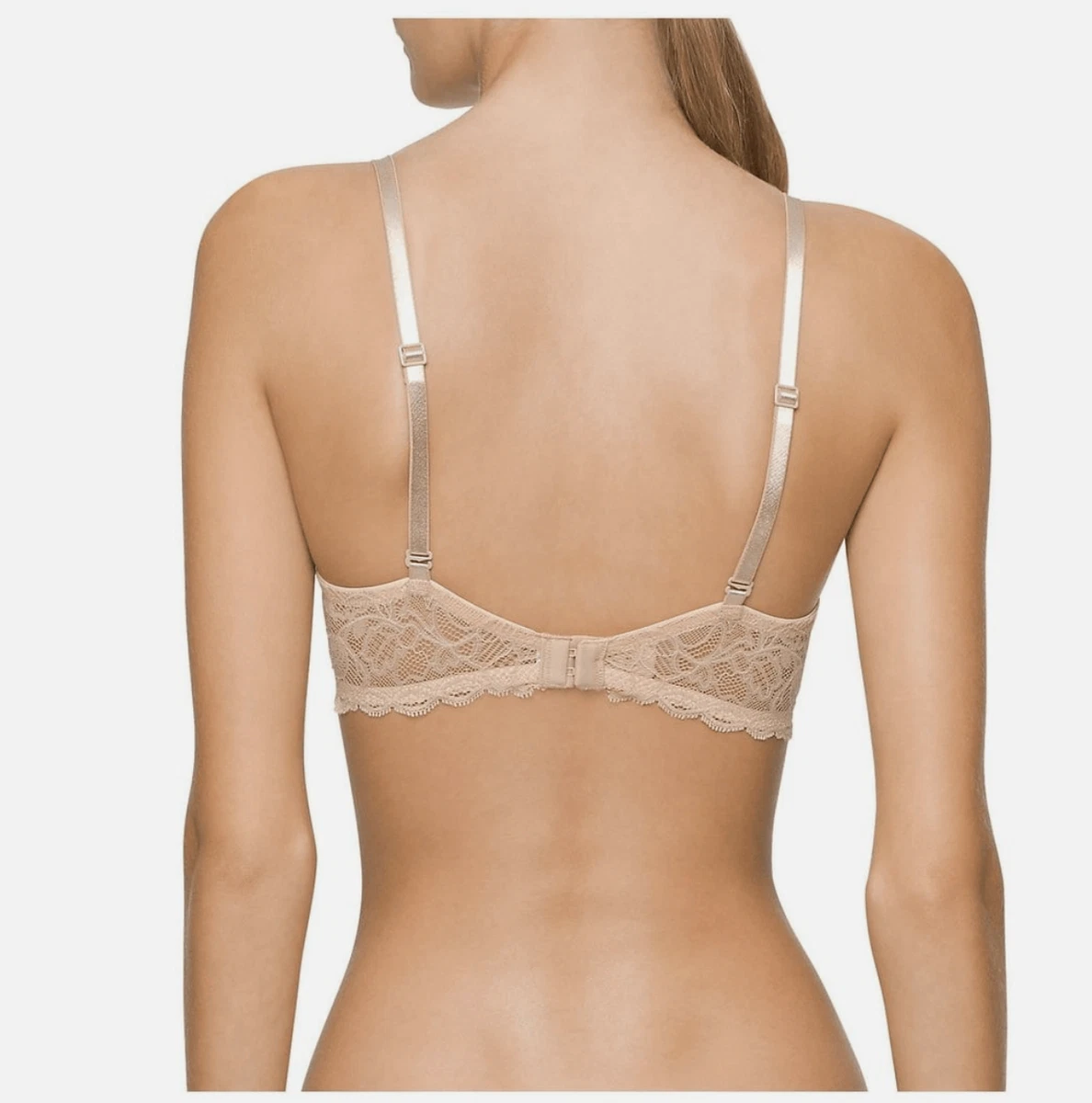 Calvin Klein Underwear Seductive Comfort Demi Lift Multiway Bra Bare 30DD