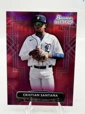 2022 Bowman Sterling #BSP-94 Cristian Santana Magenta Refractor #/75