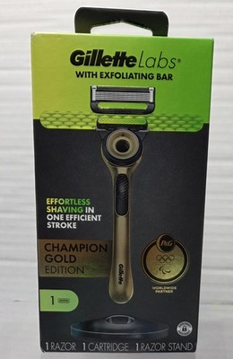 Gillette Labs With Exfoliating Bar Champion Gold Edition 1 Razor 1 Cartridge