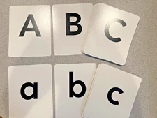 Capital and Lower Case Letter/Alphabet flashcards, learn, teach, homeschool