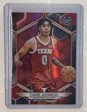 2023-24 BOWMAN'S BEST U RED REFRACTOR #d /10 CHRIS JOHNSON TEXAS