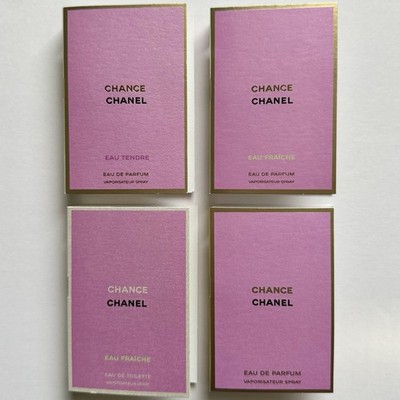 Chanel CHANCE Perfume Collection For Women Sample Vials Spray 4pc