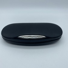Adrienne Vittadini Black Clamshell Glasses Sunglasses Hard Case 6 x 2.5 x 1.25