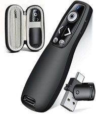 Wireless Presenter Clicker Presentation Remote Carry Case For PowerPoint Mac