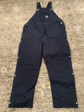 Carhartt Firm Duck Insulated Bib Overalls 2XL Tall Insuated New