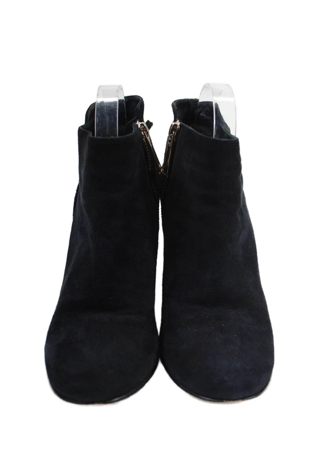 Rachel Zoe Womens Suede Leather Twiggy Ankle Boots Shoes Black Size 8.5 - Image 2 of 4