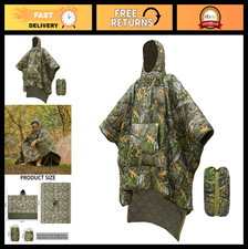 Poncho Forro Sudadera con Capucha con Bolsillo Aislado Militar Saco de Dormir Resistente al Agua