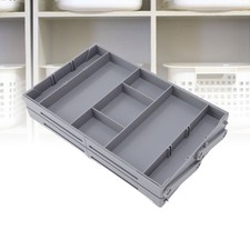 NEW Single Row Foldable Kitchen Storage Box Jewelry Cosmetics Drawer Organiz