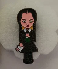 WEDNESDAY ADDAMS-ENAMEL PIN-SHIP ALL THE PINS YOU BUY FOR $4.99-VISIT OUR STORE