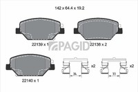 Pagid Bremsbelagsatz BremsklöTze FüR Opel Insignia B Caravan Z18