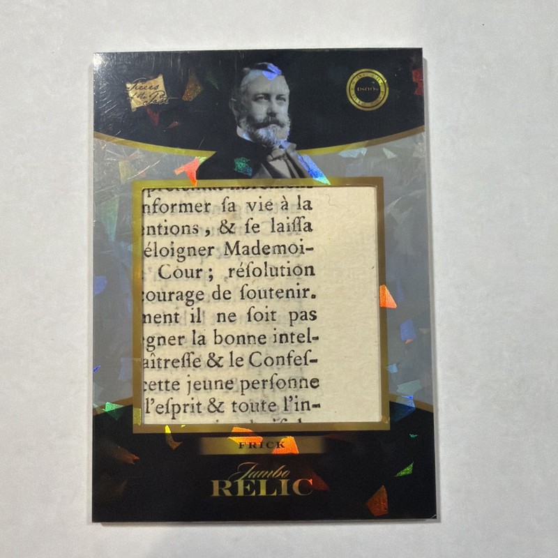 2024 Pieces of the Past 1800s Henry Clay Frick Jumbo Document Relic #165 1/1 