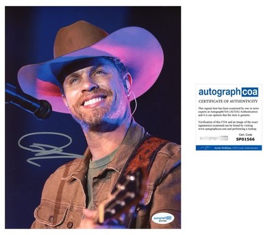DUSTIN LYNCH HAND SIGNED 8X10 PHOTO COUNTRY MUSIC AUTOGRAPH - ACOA COA