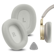 Geekria Sheepskin Ear Pads for Bang Olufsen Beoplay H95 Headphones Grey