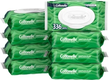 8 Pack Cottonelle Gentleplus Flushable Wet Wipes Aloe Vitamin E 336 Total Wipes