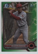 2022 Bowman Chrome Prospects Green Refractor 99/99 Ricardo Cabrera #BCP-158 0fz3