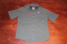 Boy Scouts of America BSA Women's Shirt /Jacket X-Small Venturing Green Vented