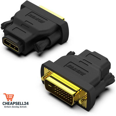 DVI-D zu HDMI Adapter 2er Pack Vergoldet