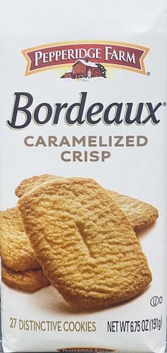 5x Pepperidge Farm Bordeaux KARAMELLISIERTE CHIPS-Kekse 6,75 Unzen Beutel - 5er-Pack - Bild 2 von 4