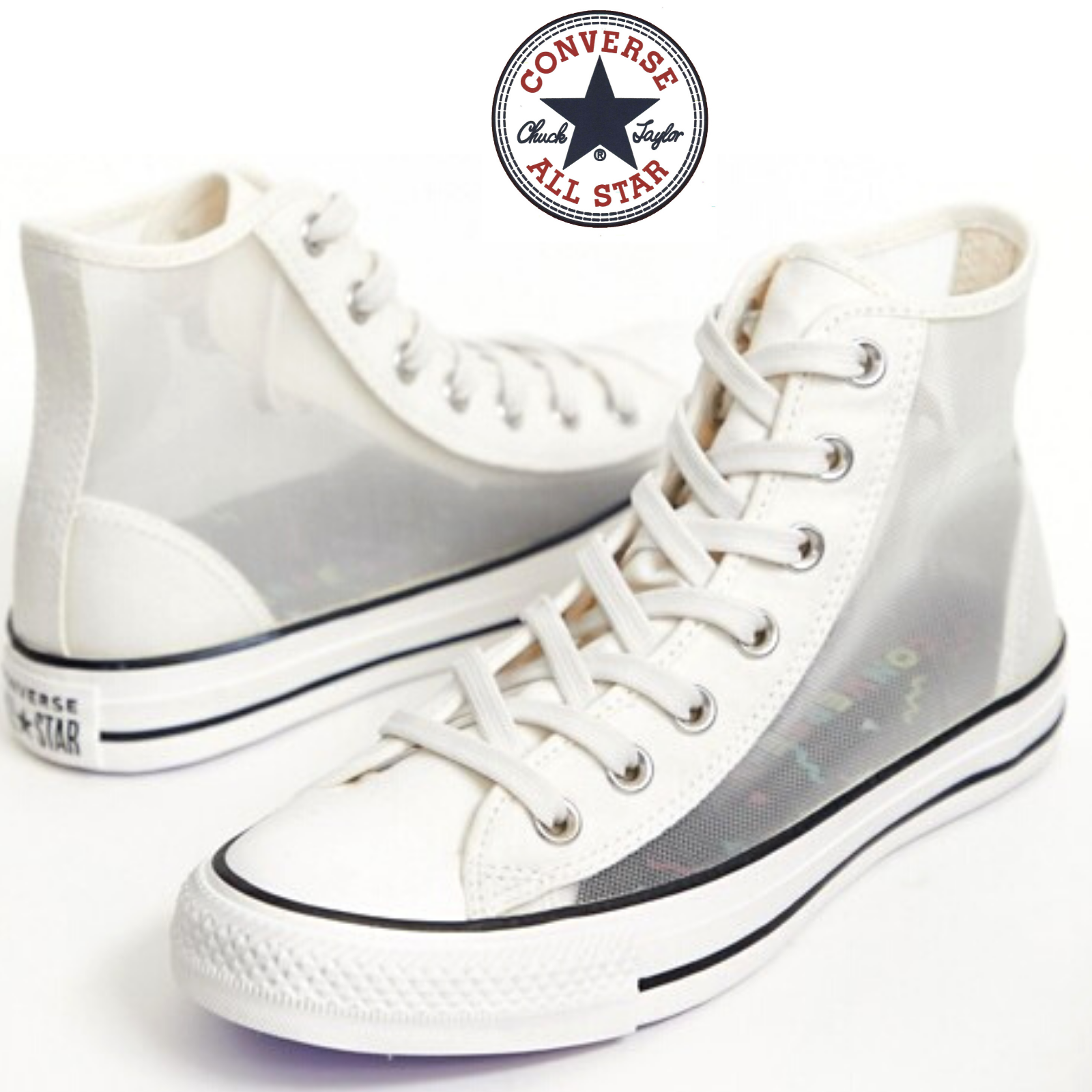 chuck taylor all star see thru high top