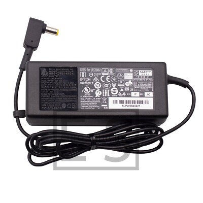 NEW GENUINE DELTA ACER REVO RL80 65W LAPTOP AC ADAPTER CHARGER + POWER CHORD