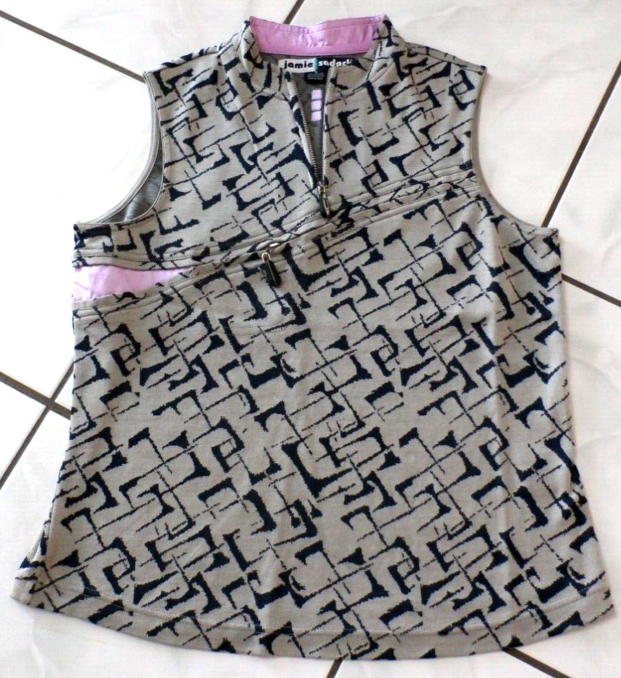 Jamie Sadock Women's Medium M Golf Sleeveless top shirt V neck