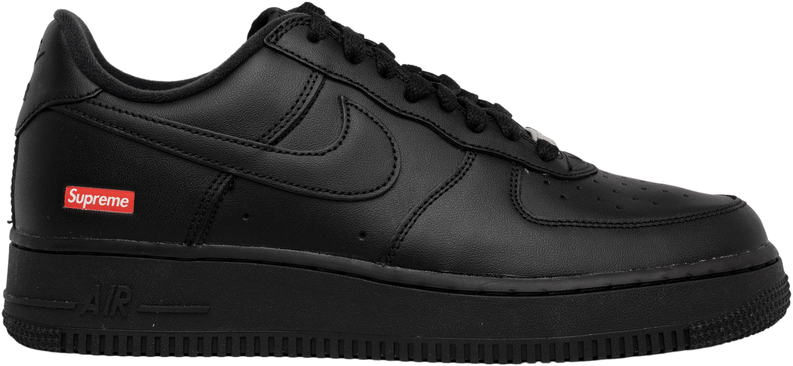 touw Helaas Ventileren Size 11.5 - Nike Air Force 1 x Supreme Low Box Logo - Black for sale online  | eBay