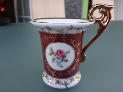 Mokkatasse weinrot von SEP W Made in GDR, DDR