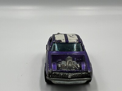 1969 Mattel Hot Wheels Redlines Heavy Chevy Purple Number 6 #6