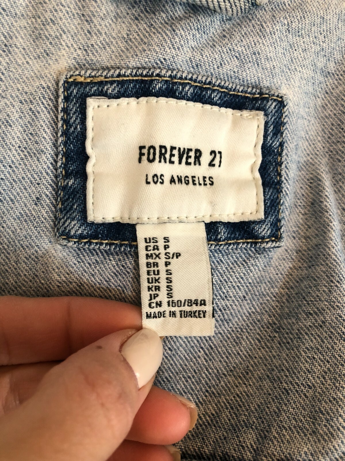 Los Angeles Women's Denim Jacket Ripped 