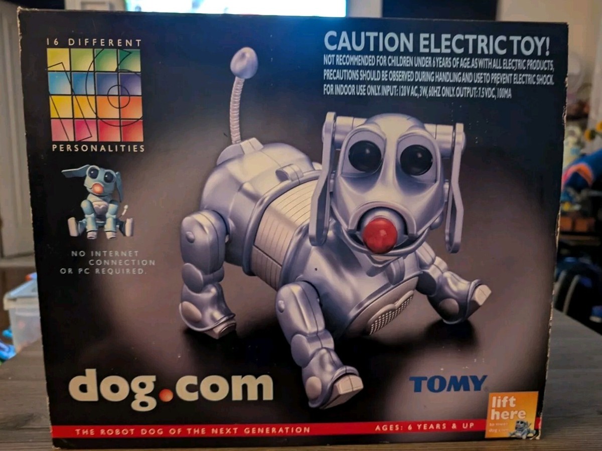 TOMY Dog.Com Robot Dog Japanese Special Edition Platinum