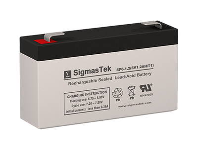 Leoch Battery DJW6-1.2 SLA battery Replacement by SigmasTek