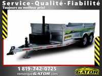 Dompeur galvanisé – 6 x 12 – 10 000 lbs / Remorque Gator