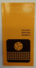 Orig.PRG / Regulations   Olympic Games MEXICO 1968 - VOLLEYBALL  !!  VERY RARE