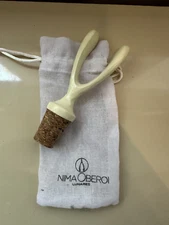 Nima Oberoi Lunares Wishbone Design 4.25" Cork Bottle Stopper