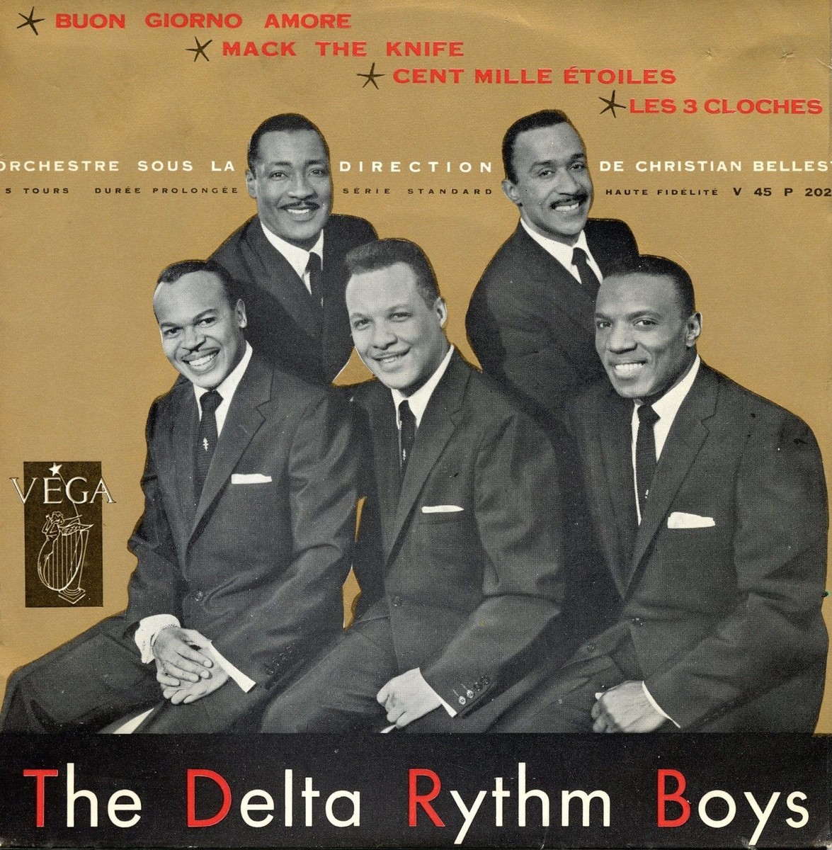 THE DELTA RHYTHM BOYS / Mack The Knife VEGA V45-P 2023 Press