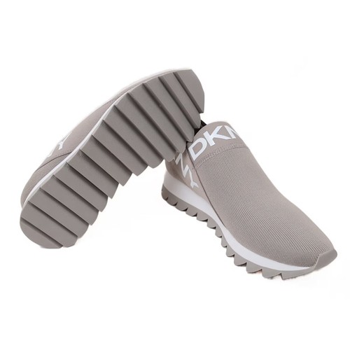 DKNY Ashton Slip On Trainers, Sneakers, In Black and Grey Knit Women’s - Picture 19 of 20