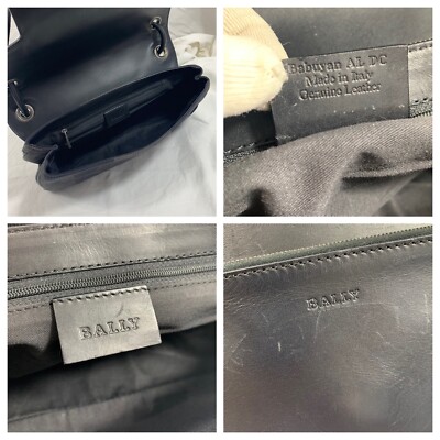 Genuine vintage BALLY black signature canvas and leather Genuine vintage BALLY black signature canvas and leather