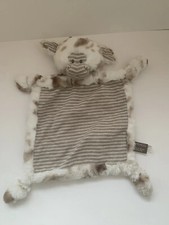 Demdaco Cow Rattle Lovey Security Blanket 14 " Stuffed  TT  spots