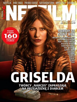 SOFIA VERGARA / GRISELDA on cover NETFILM 1-2/2024 Tahar Rahim,Natasha Lyonne