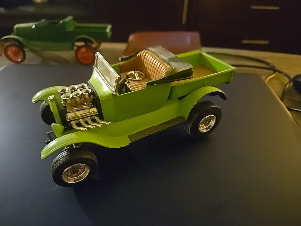BUILT MODEL CAR VINTAGE AMT ROD TRUCK CLEAN NEEDS PARTS GLUED