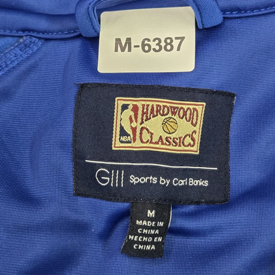 VINTAGE Golden State Warriors Men Jacket M Blue G-III Sports By Carl Banks Track - Image 2 of 4