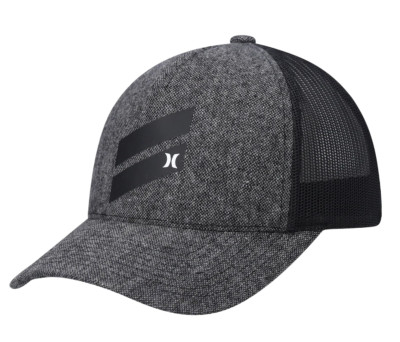 HURLEY DARK GRAY ICON SLASH TRUCKER HAT SNAPBACK MESH HIHM0051 010