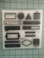 SOTM Close to My Heart CTMH-S1505 JUST SAYING Clear Stamp Set Of 15 Goodness You
