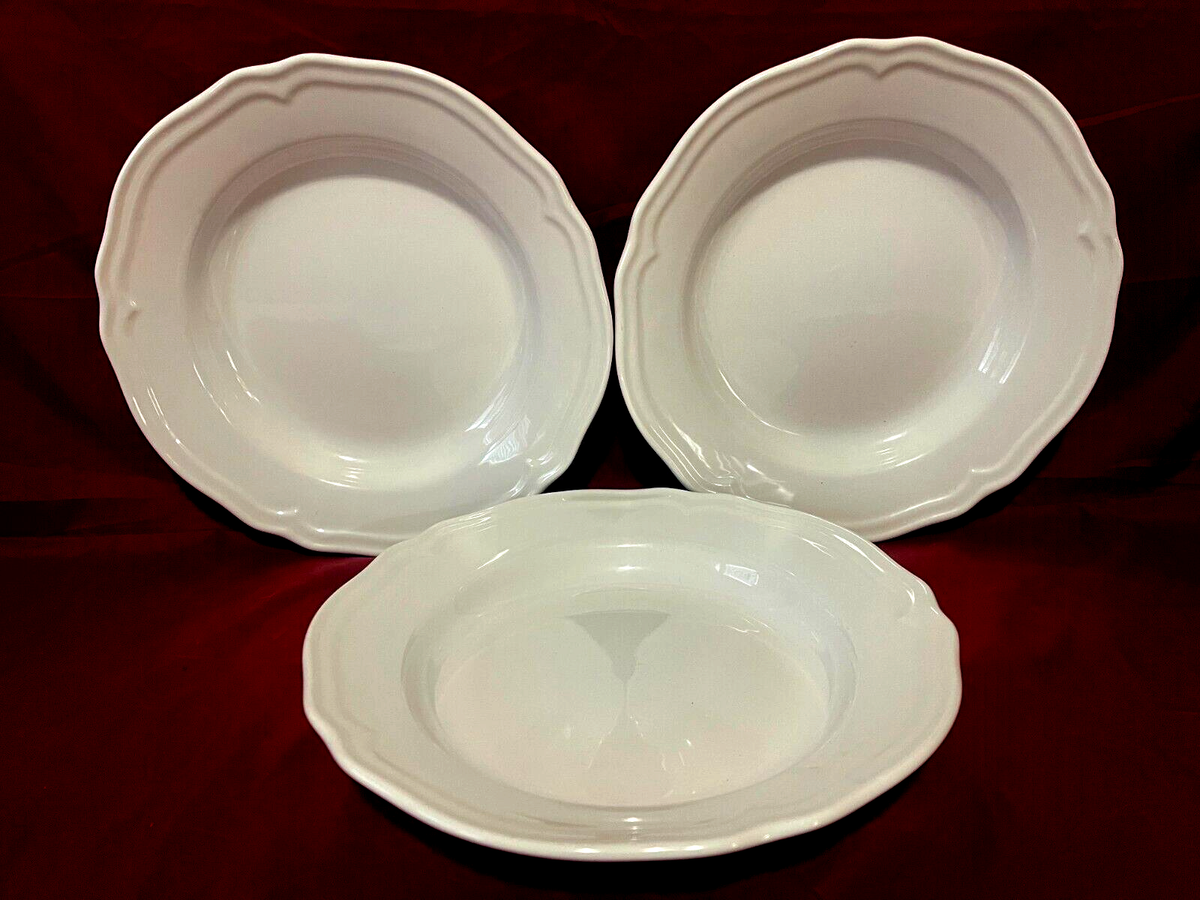 Ikea ARV 15541 Set Of 3 White Pasta/Soup/Salad Bowls 10 1/2