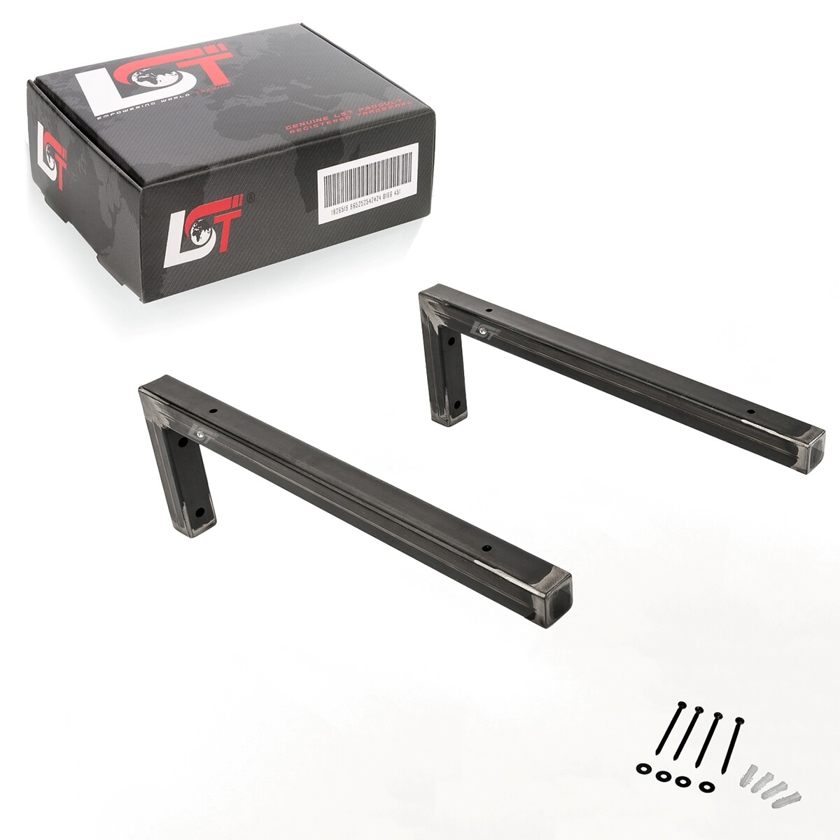 2x Wall Console Industrial 400mm Washbasin Holder Shelf Bracket Angle