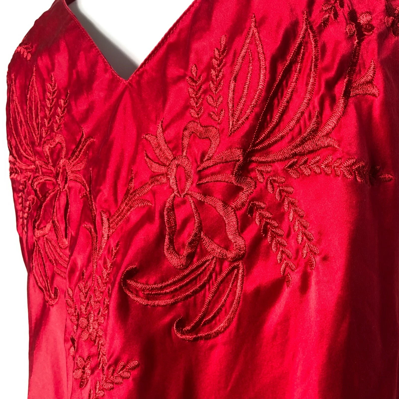 UNDERCOVER Abito Victoria’s Secret rosso seta slip taglia small camicia vintage etichetta oro